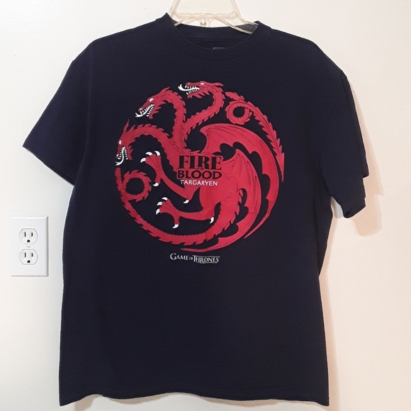 Game of Thrones Other - Men's Large: Game of Thrones Fire and Blood Targaryen T-Shirt